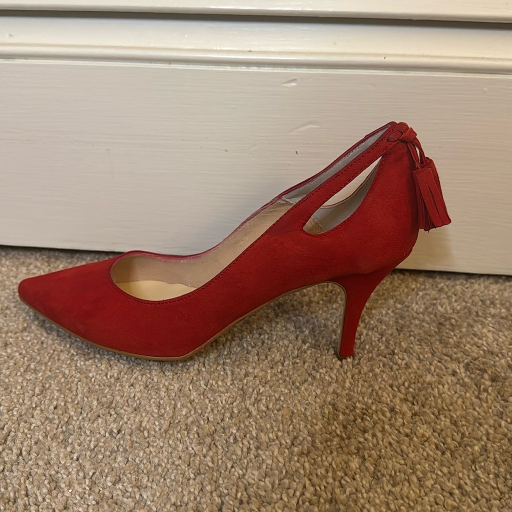 Red tassel stilettos